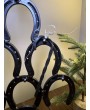 Hand-Forged Steel Horseshoe Christmas Tree – Rustic Holiday Decor