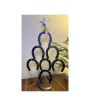 Hand-Forged Steel Horseshoe Christmas Tree – Rustic Holiday Decor