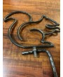 Squirrel Yard Ornament - Handmade Welded Rebar Decoration