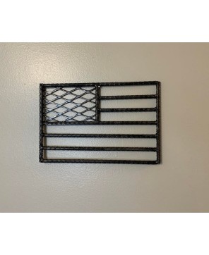 Rebar American Flag - Handmade Welded Metal Patriotic Wall Art