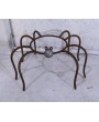 Spider Gazing Ball Holder - Wrought Iron Plant Stand for Outdoor Use