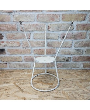 Vintage Wrought Iron Plant Stand - Hand Forged Rebar