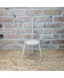 Vintage Wrought Iron Plant Stand - Hand Forged Rebar