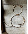 Handmade Rebar Cat Coat Rack | Rustic Folk Art Decor