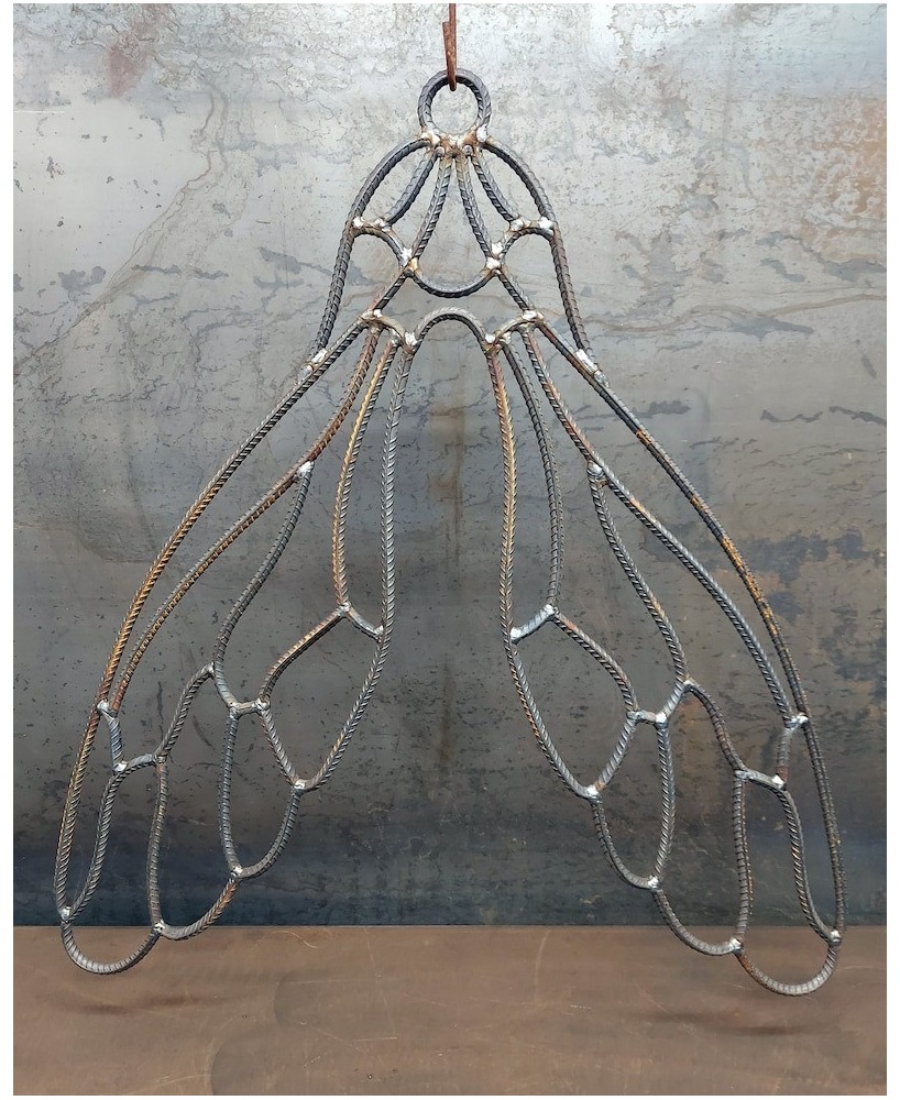 Cicada MapleSeed Wall Hanging | Handmade Rebar Sculpture