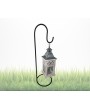 Heavy-Duty Rebar Shepherd’s Hook with Base | Wind Chime Stand