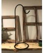 Heavy-Duty Rebar Shepherd’s Hook with Base | Wind Chime Stand