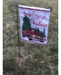 Handmade Metal Rebar Flag Stand for Yard and Garden Decor