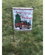 Handmade Metal Rebar Flag Stand for Yard and Garden Decor