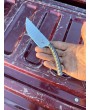 Hand-Forged Rebar Knife – Unique Handmade Outdoor Blade