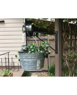 Large Forged Rebar Wall Bracket for Hanging Planters