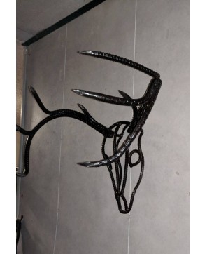 Rebar Metal Deer Skull – Life-Size European Mount Art