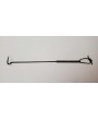 Handmade BBQ Steak Flipper – Polished Steel & Rebar Handle