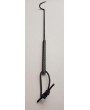 Handmade BBQ Steak Flipper – Polished Steel & Rebar Handle