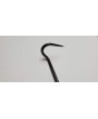Handmade BBQ Steak Flipper – Polished Steel & Rebar Handle
