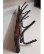 Industrial Style Rebar Coat Rack – 4 Hook with Pine Backboard