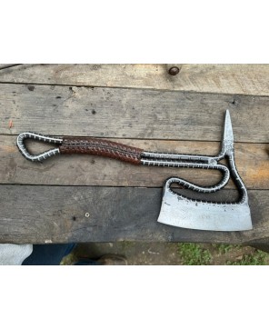 Hand-Forged Rebar Tactical Axe – Durable & Lightweight