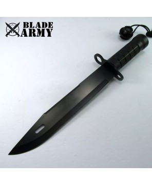 Tactical Fixed-Blade Stainless Steel Survival Knife with Nylon Sheath