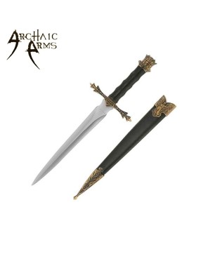 Angelic Medieval Dagger with Bronze Guard – Decorative Collectible