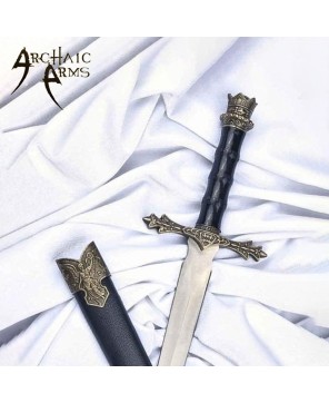 Angelic Medieval Dagger with Bronze Guard – Decorative Collectible