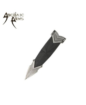 Steel Ring-Hilted Dagger – Decorative Medieval Dagger with Scabbard