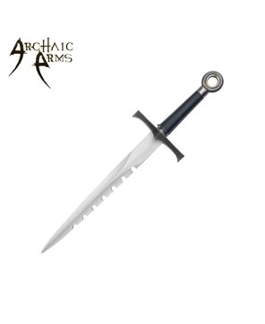 Medieval Parrying Dagger – Sword Breaker Style with Serrated Blade