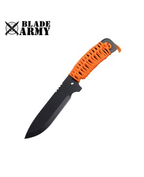 Tactical Full Tang Survival Hunting Knife with Nylon Sheath