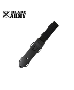 Black Bear Tactical Knife with ABS and Rubber Handle & Sheath