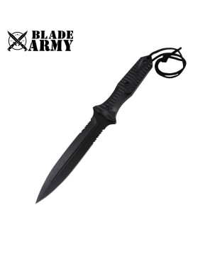 Tactical Full Tang Double Edge Boot Knife | Durable Survival Knife