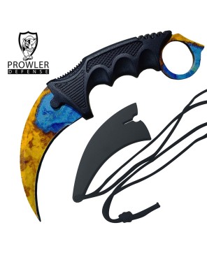 7.6" Case Hardened Combat Karambit – Full Tang Tactical Knife