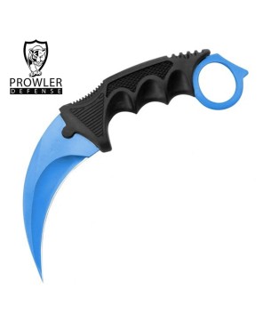 7.6" Blue Military Combat Tactical Karambit Knife