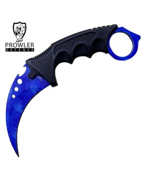 7.6" Blue Sapphire CSGO Karambit Neck Knife with Sheath