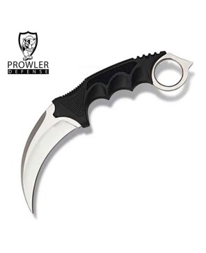 7.6" Silver CSGO Karambit Neck Knife with Sheath