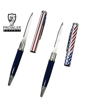 12 Pcs American Flag Pen Knife Set – Hidden Blade Pens