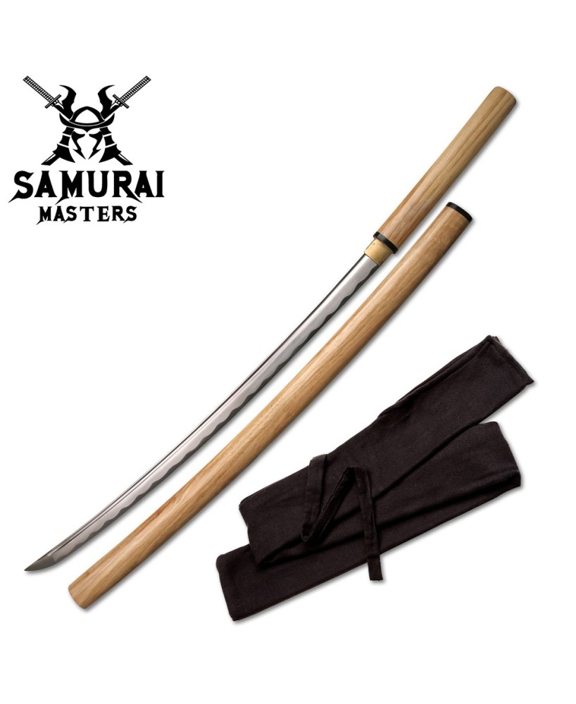 Hand-Forged Shirasaya Samurai Sword – 41" Carbon Steel Katana