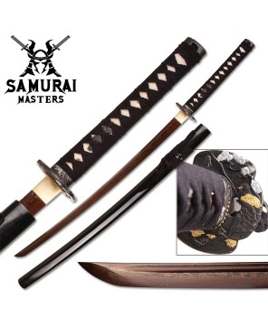 Hand-Forged Samurai Katana – 41" Full-Tang Damascus Steel Blade