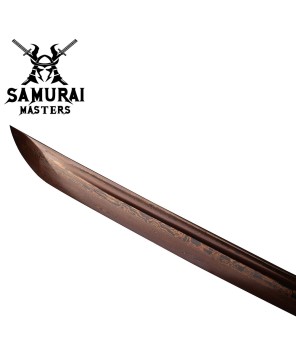 Hand-Forged Samurai Katana – 41" Full-Tang Damascus Steel Blade