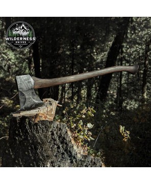 Premium Hand-Forged Timber Axe | 30" Hickory Handle | High-Carbon Stee