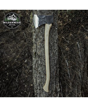 Premium Hand-Forged Timber Axe | 30" Hickory Handle | High-Carbon Stee