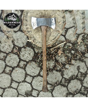 Hand-Forged Double Bit Cruiser Axe | 27" Hickory Handle