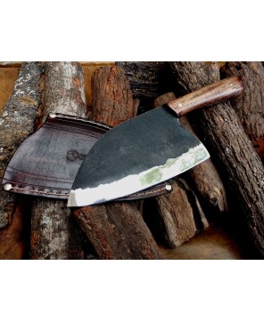 Serbian-Style 1095 Carbon Steel Knife | Hand-Forged