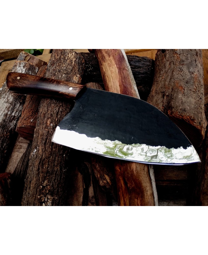 Serbian-Style 1095 Carbon Steel Knife | Hand-Forged