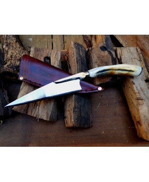 The Chiva – Handmade Verijero Knife with Axis Deer Antler Handle