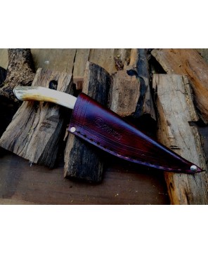 The Chiva – Handmade Verijero Knife with Axis Deer Antler Handle