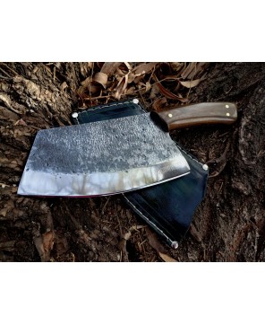 The Neapolitan – Handcrafted 1095 Steel Knife with Leather Sheath