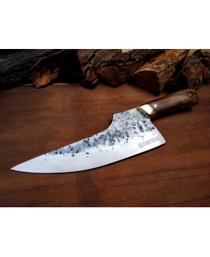 The 14th – Handcrafted 5160 Steel Hunting Knife with Leather Sheath