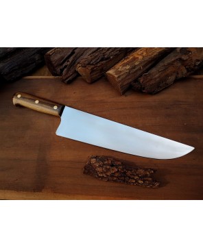 The Creole – 1095 Carbon Steel Chef Knife with Leather Sheath