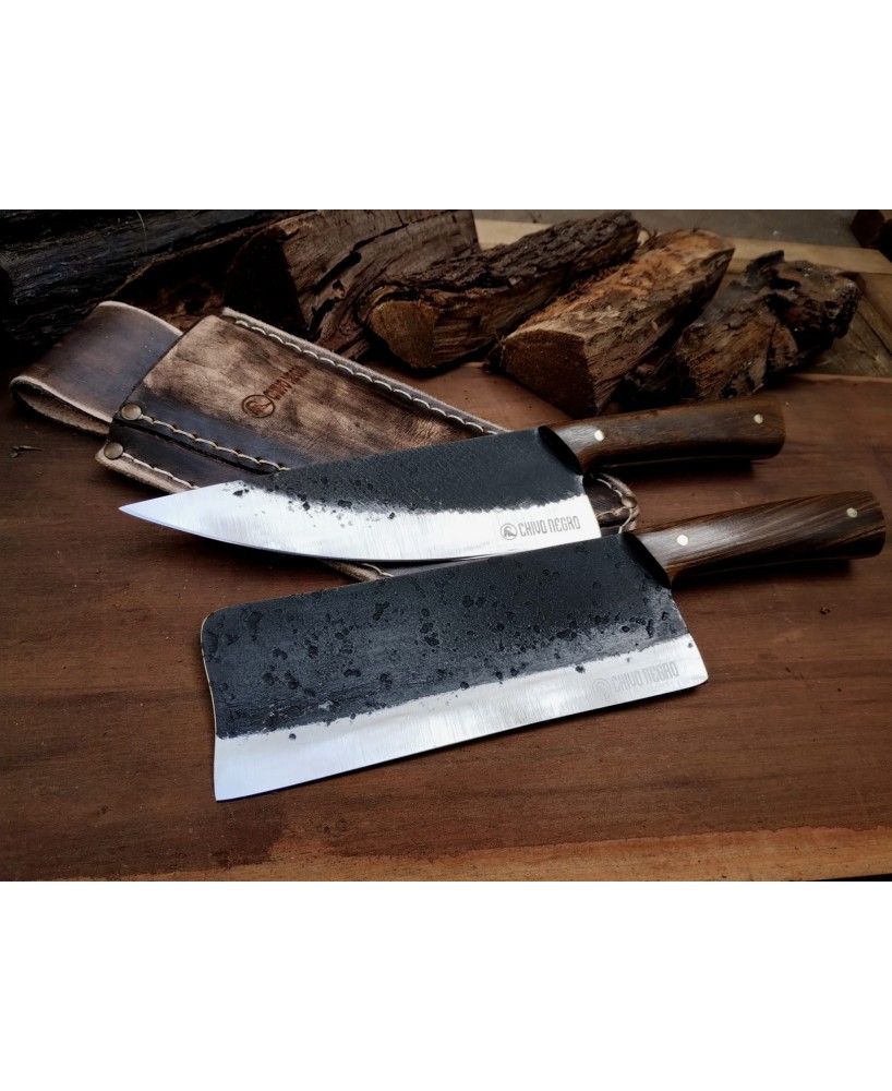 Rhythm & Blues – 1095 Carbon Steel Grill Knife Set | Chef & Cleaver