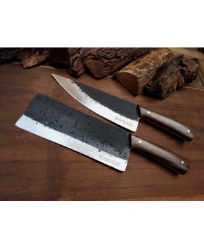 Rhythm & Blues – 1095 Carbon Steel Grill Knife Set | Chef & Cleaver