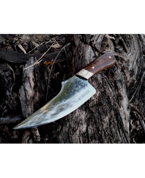 Nosferatu Hunting Bowie Knife – Carbon Steel with Leather Sheath